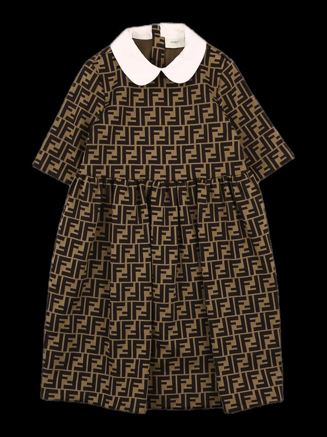 패턴 카라 원피스