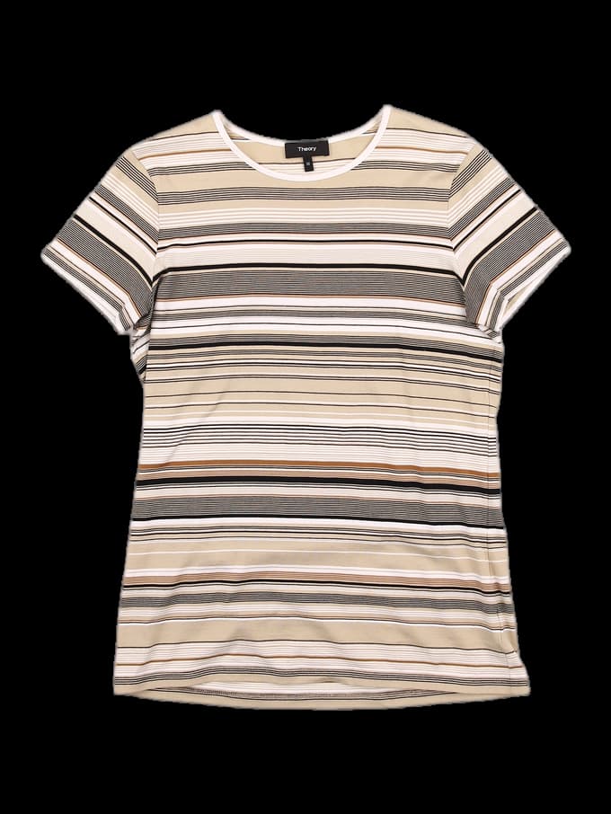 스트라이프 베이직 티셔츠