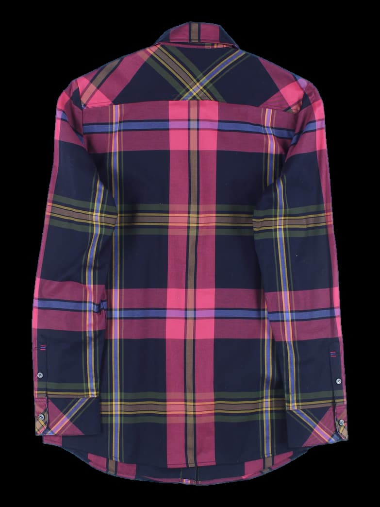 체크 카라 셔츠