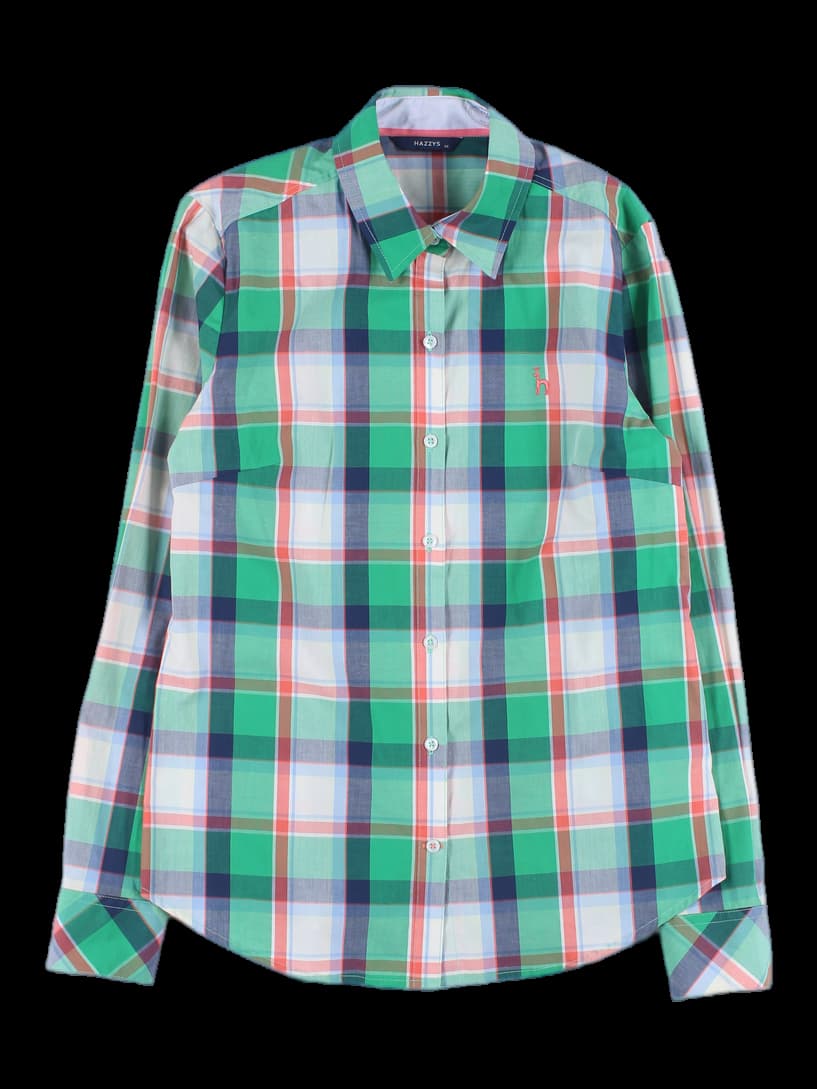 카라 체크 셔츠