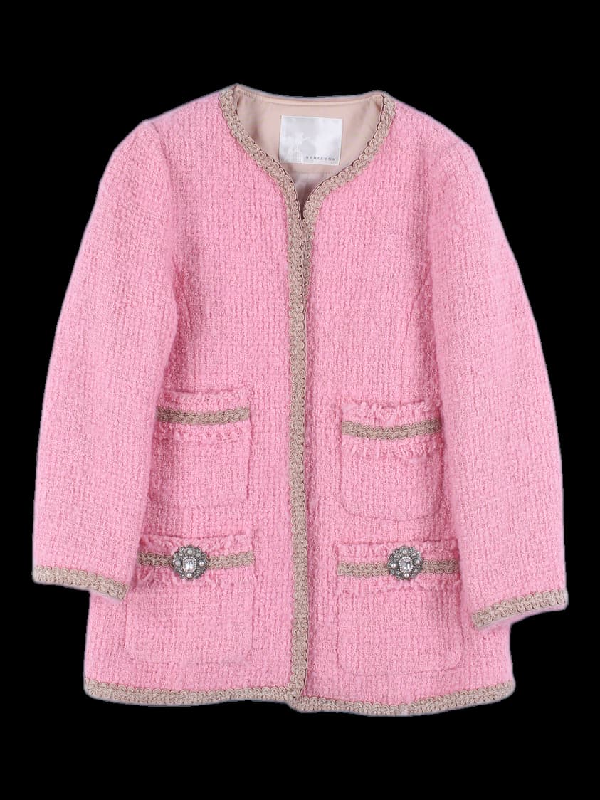 트위드 롱 자켓