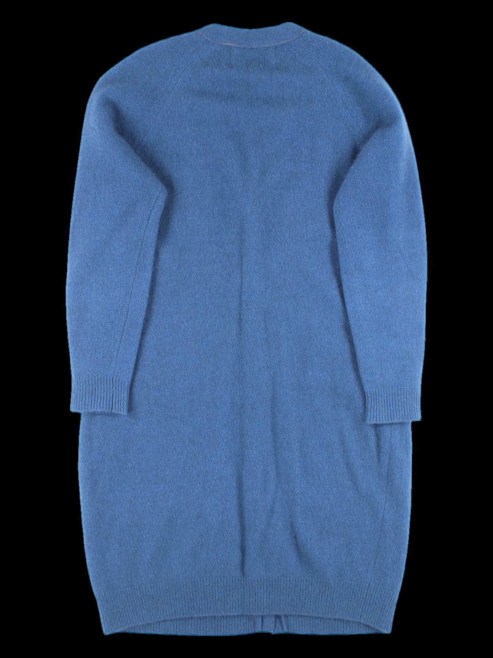 단추 포인트 라쿤 롱 가디건