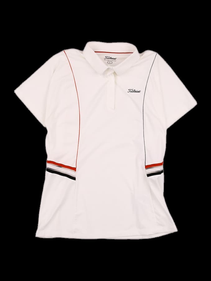 허리배색 카라 티셔츠