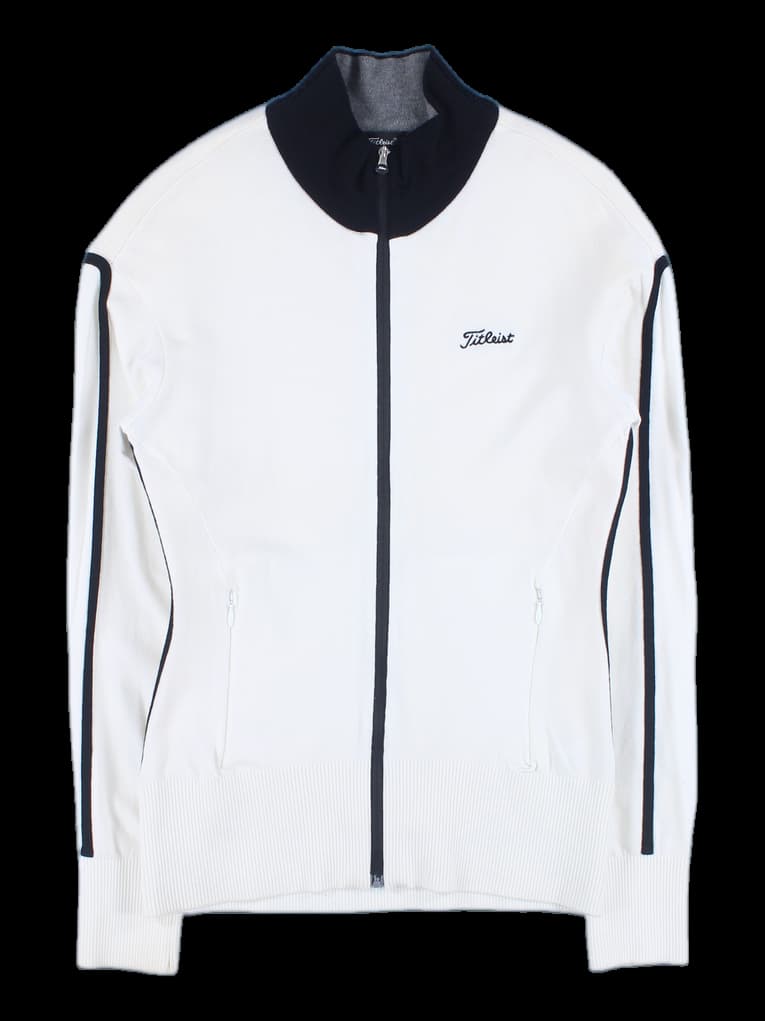 하이넥 집업 니트 자켓