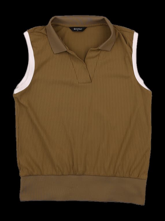 리브드 슬리브리스 티셔츠