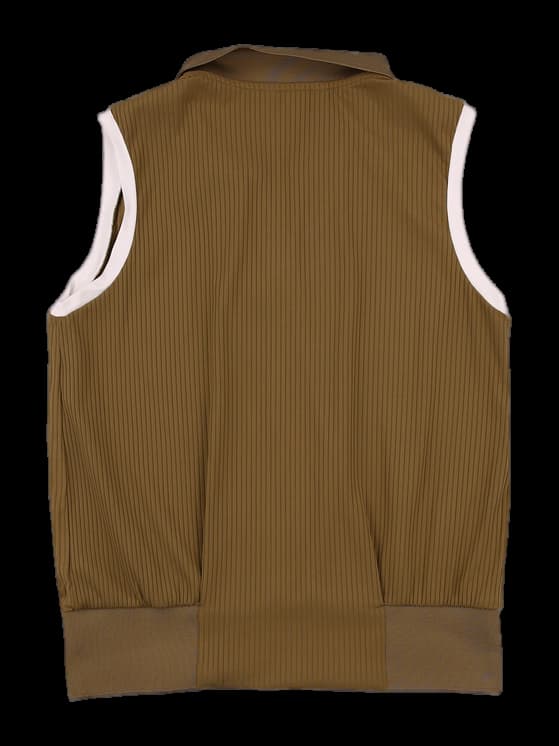 리브드 슬리브리스 티셔츠