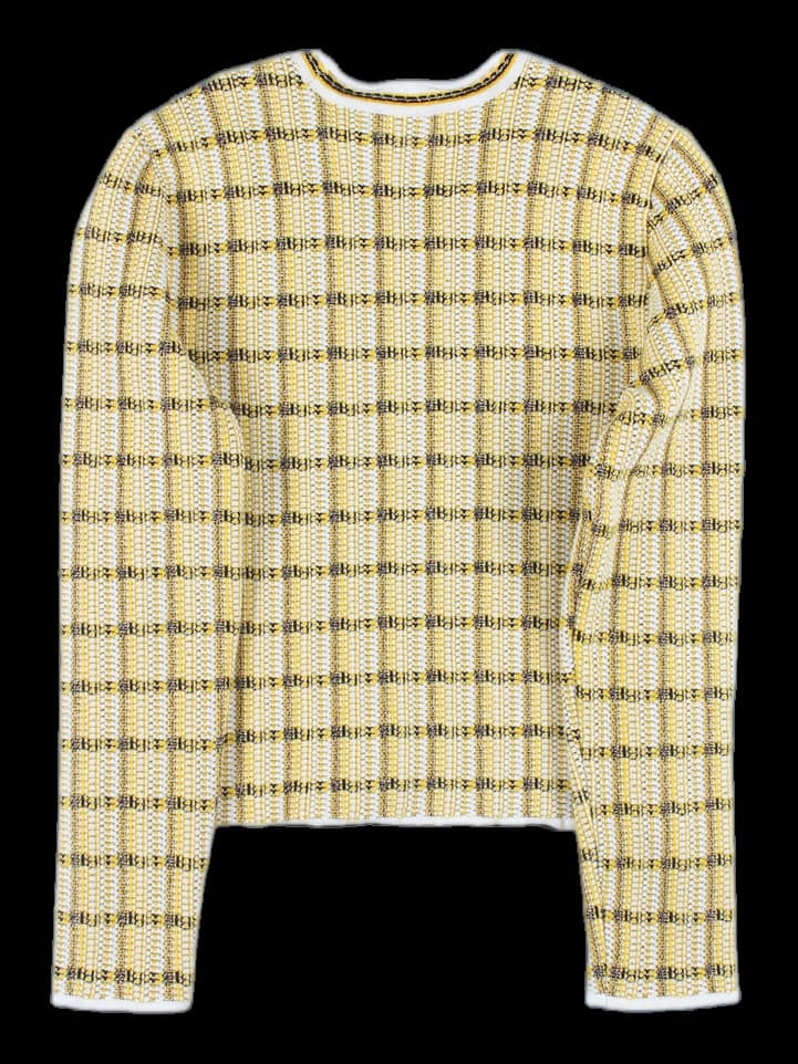 노카라 자카드 가디건