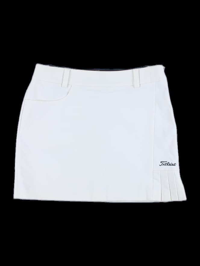 사이드 주름 포인트 스커트