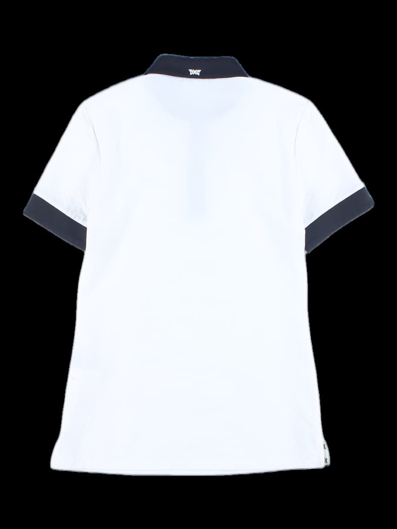 컬러 포인트 반팔 카라티