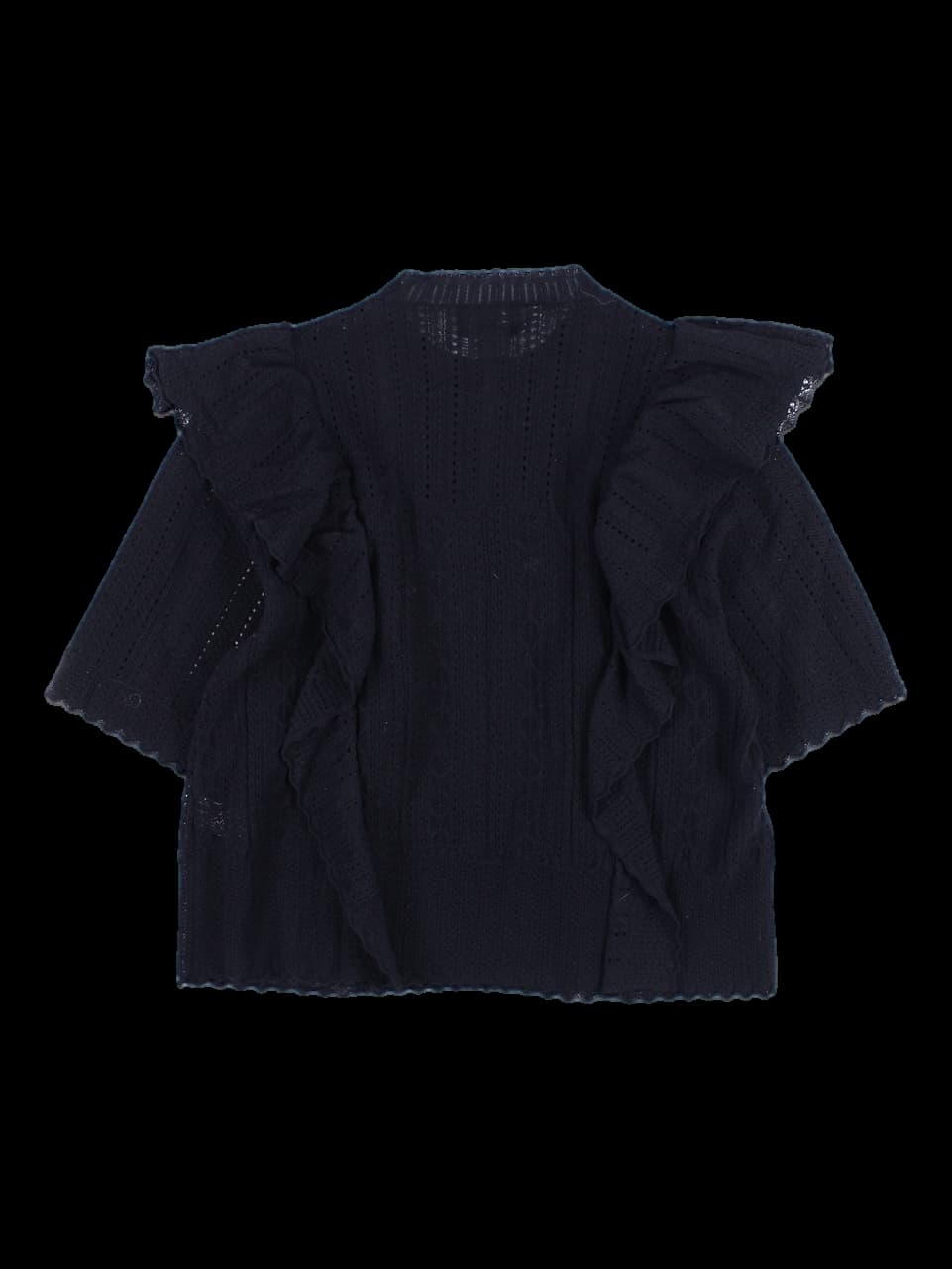 프릴 크로셰 니트