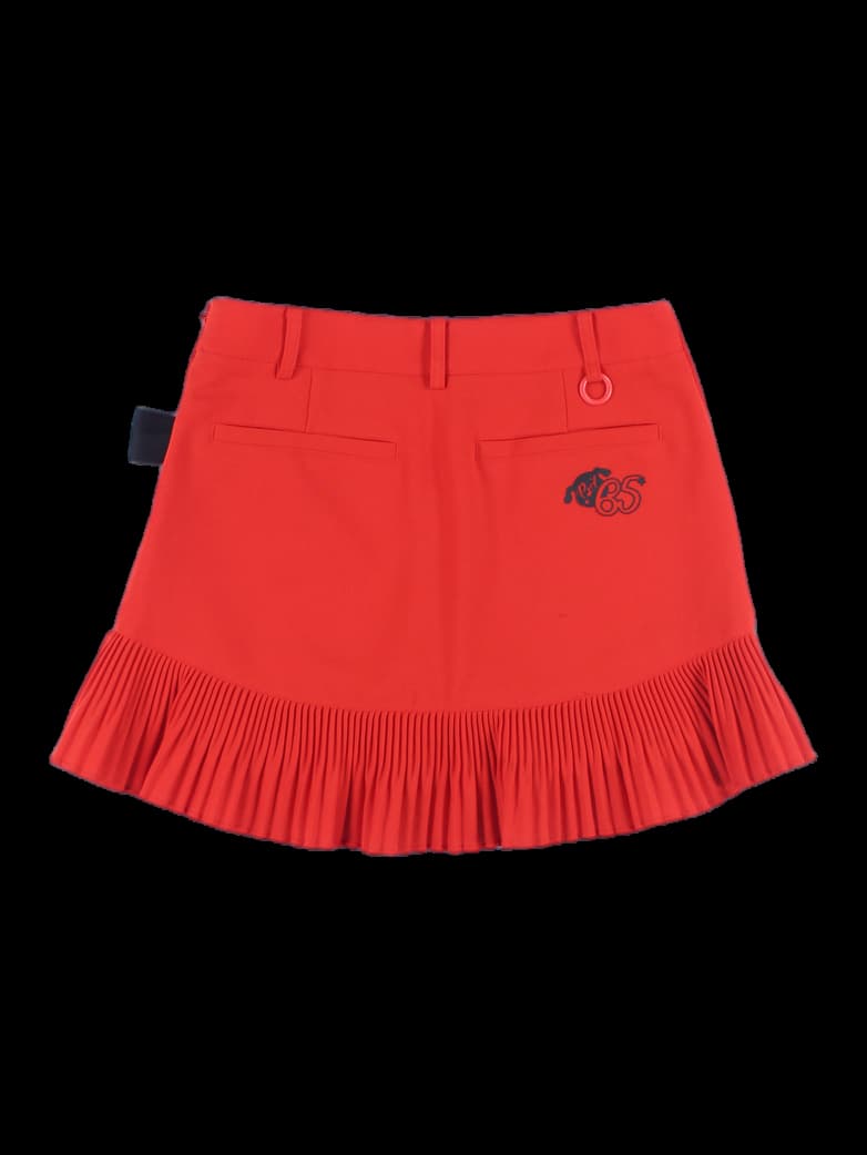 리본 플리츠 스커트