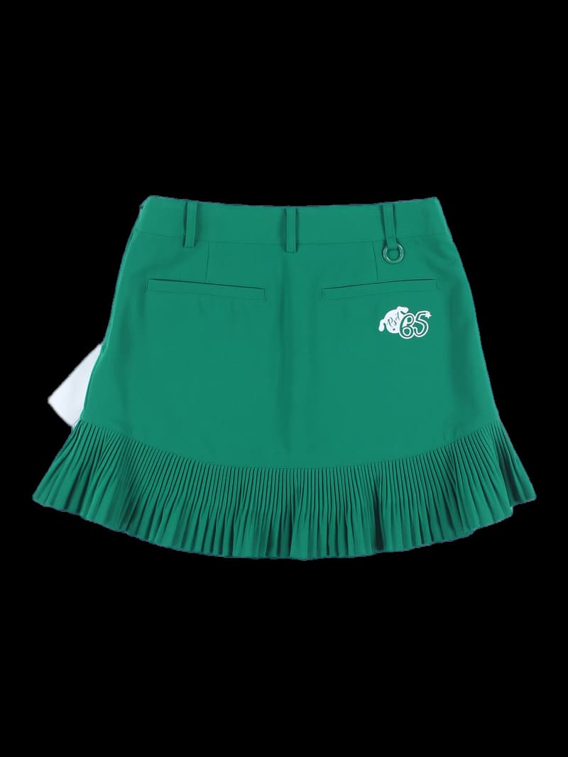 리본 플리츠 스커트