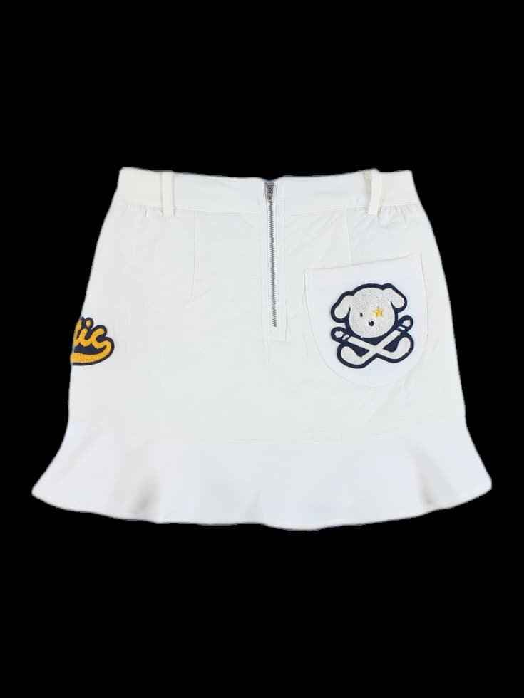 패딩 프릴 스커트