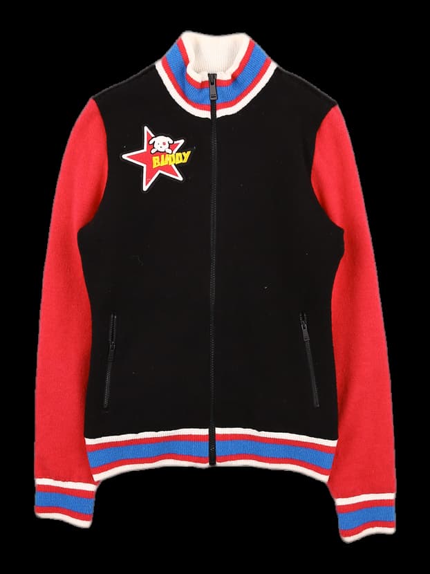 방풍 니트 집업 점퍼