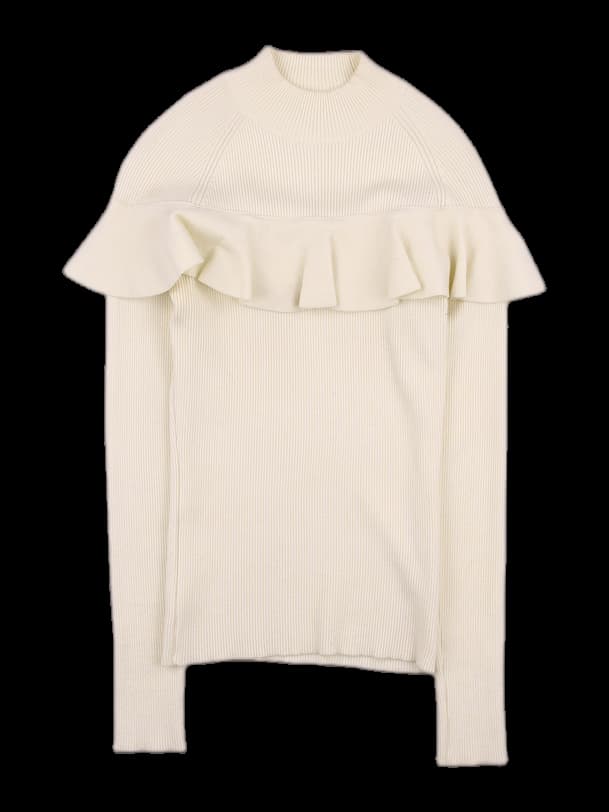 래글런 긴팔 니트