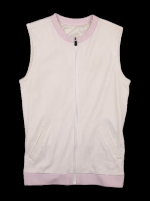 니트 바람막이 집업 베스트