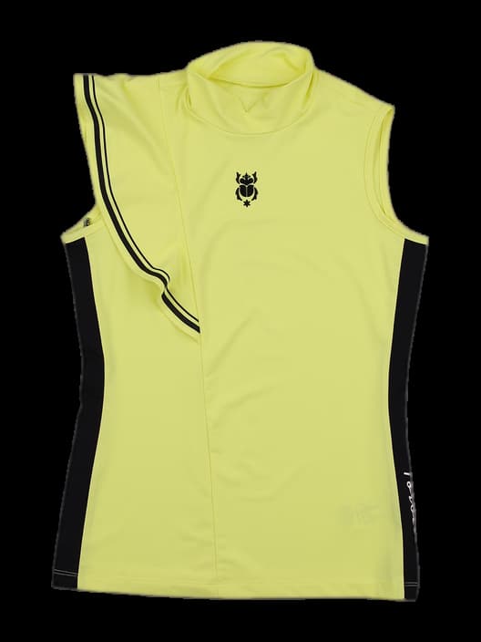 프릴 장식 민소매 티셔츠