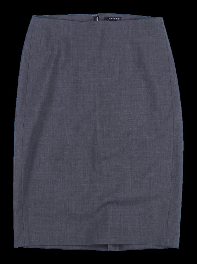 H라인 미디 스커트