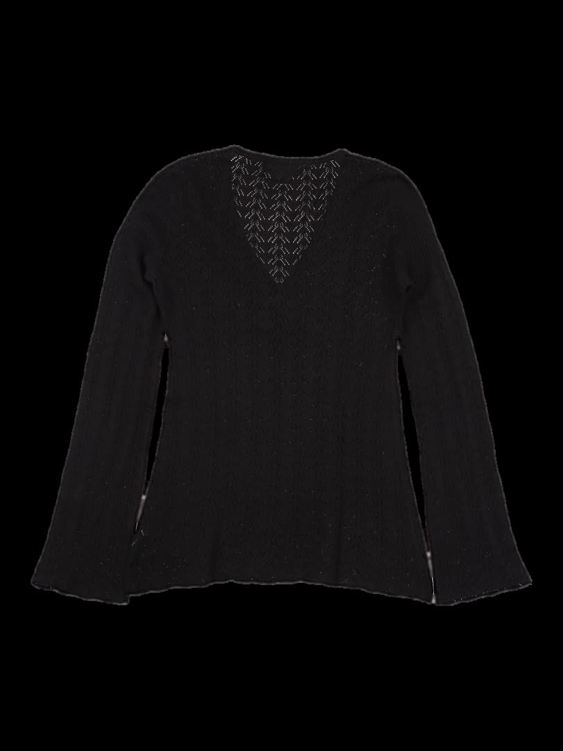 랩 펀칭 디테일 니트