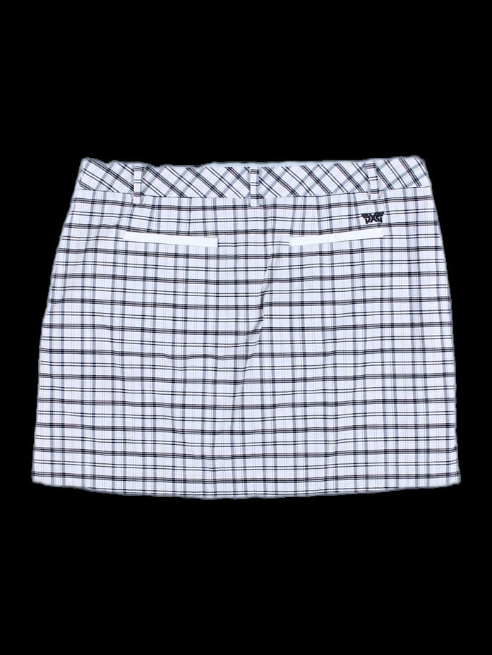 체크 골프 스커트