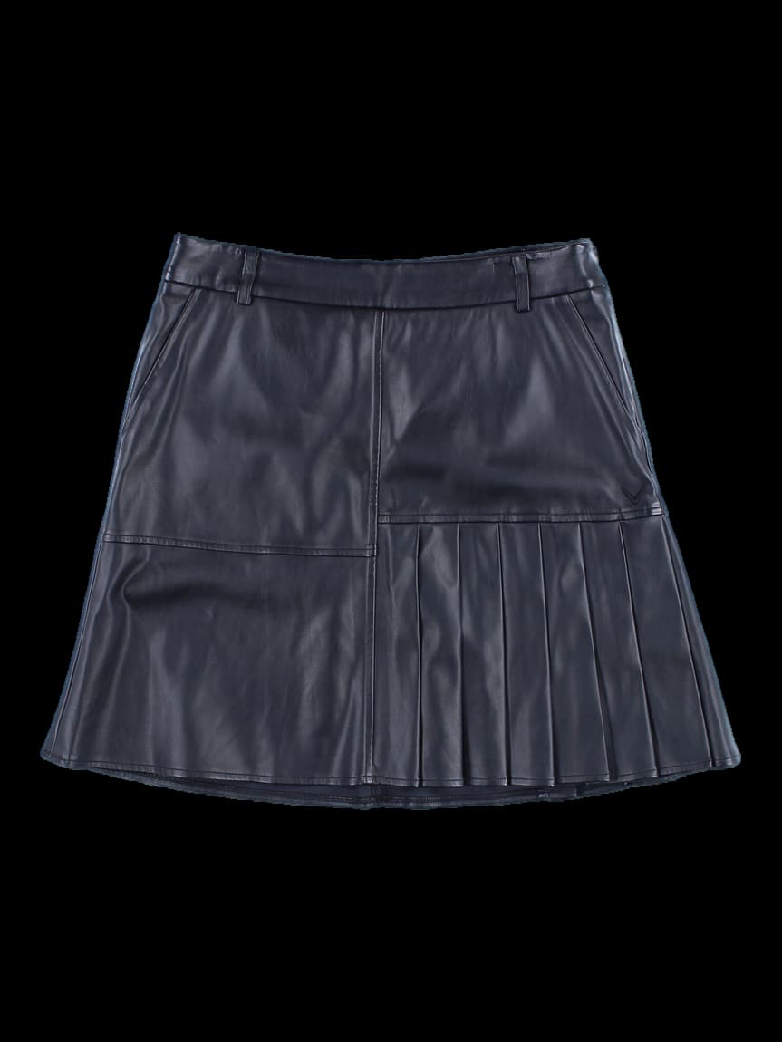 가죽 플리츠 골프 스커트