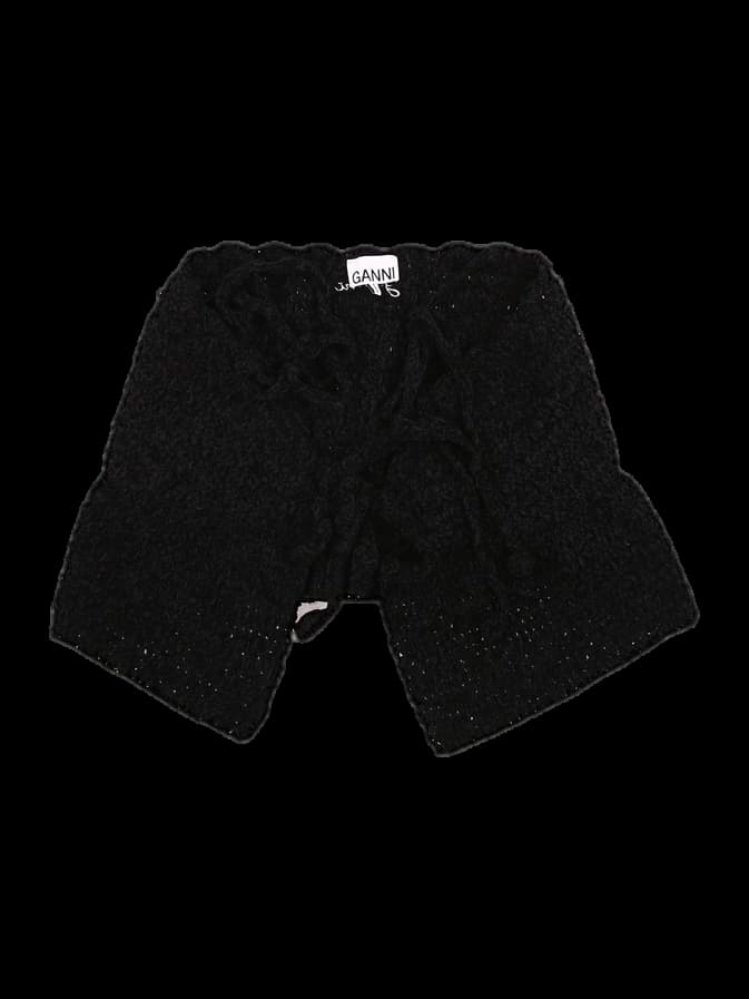 프론트 타이 뜨개 나시 탑