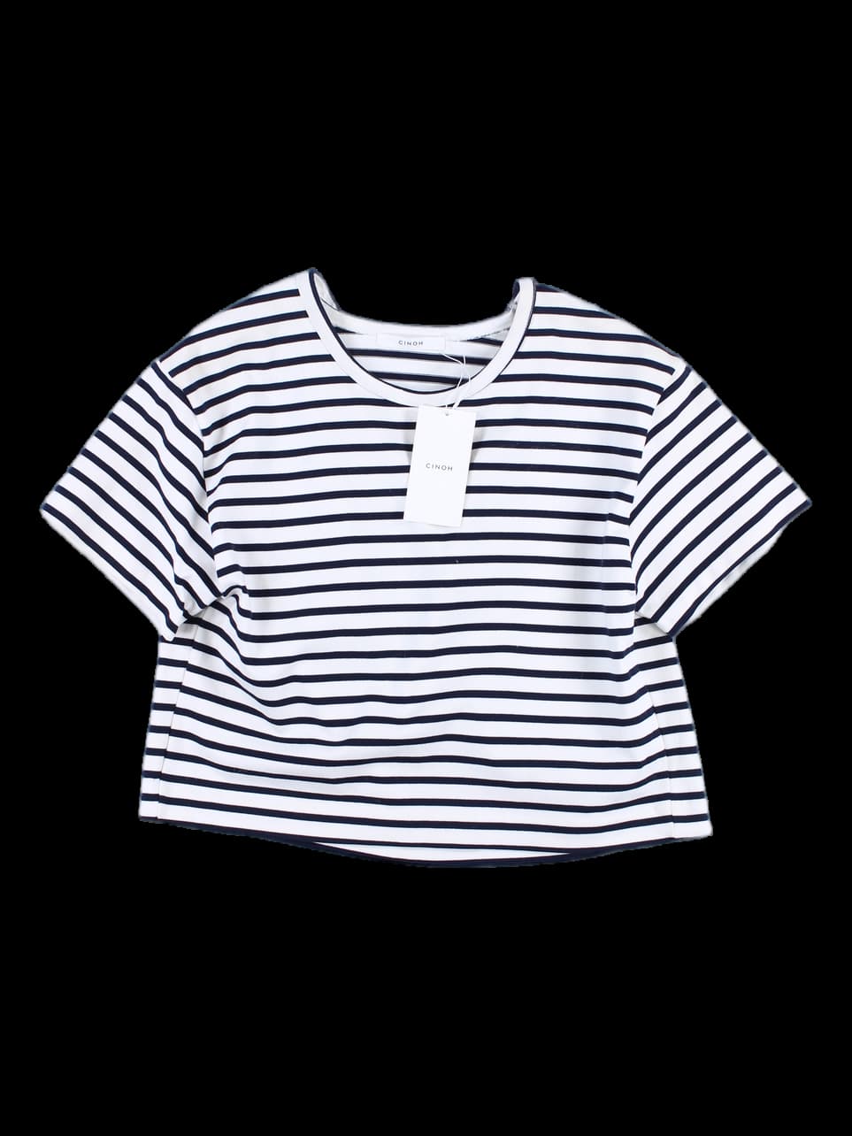 스트라이프 반팔 티