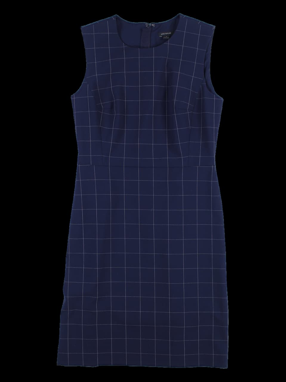 체크 민소매 원피스