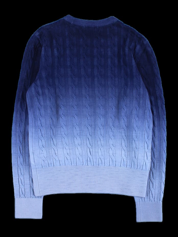 그라데이션 꽈배기 니트