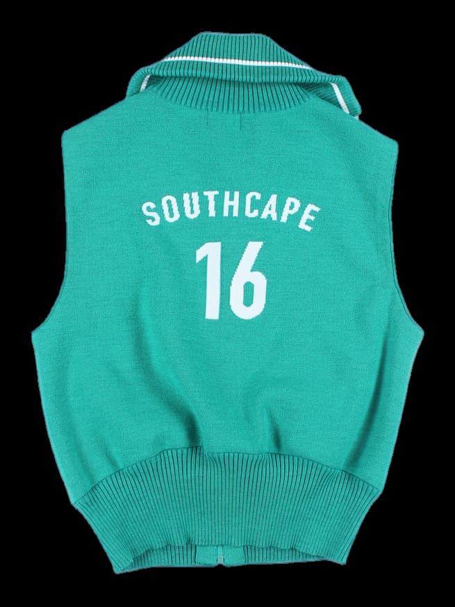 목폴라 집업 니트 베스트