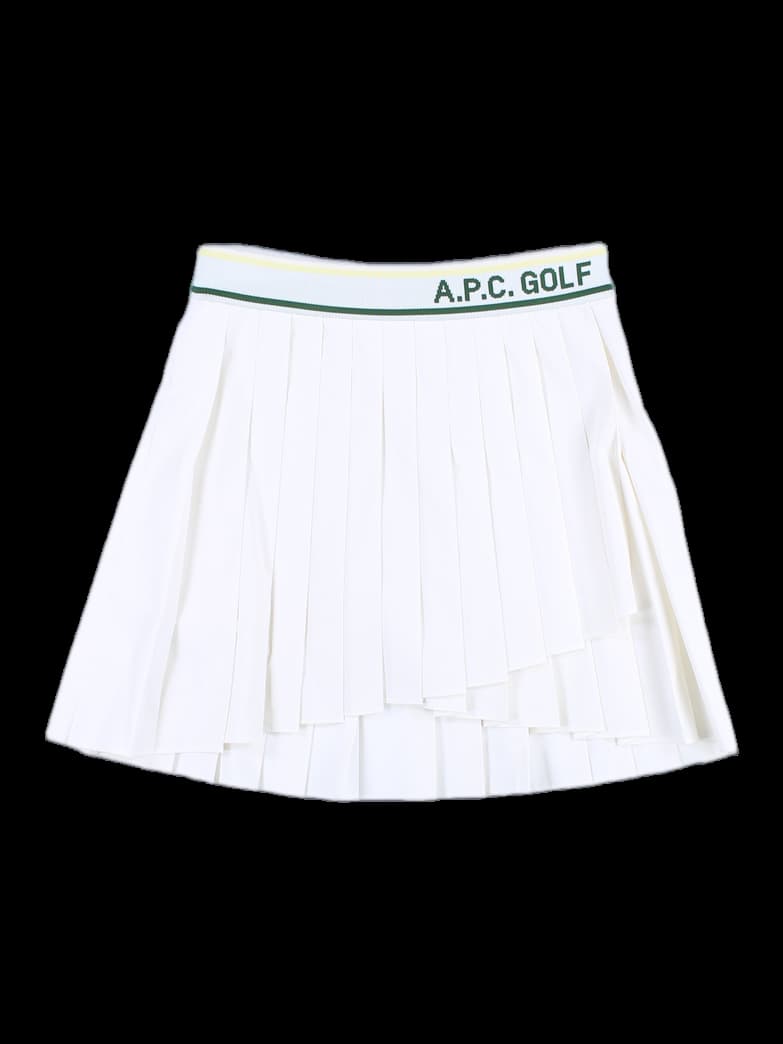 허리밴딩 포인트 랩 주름 스커트