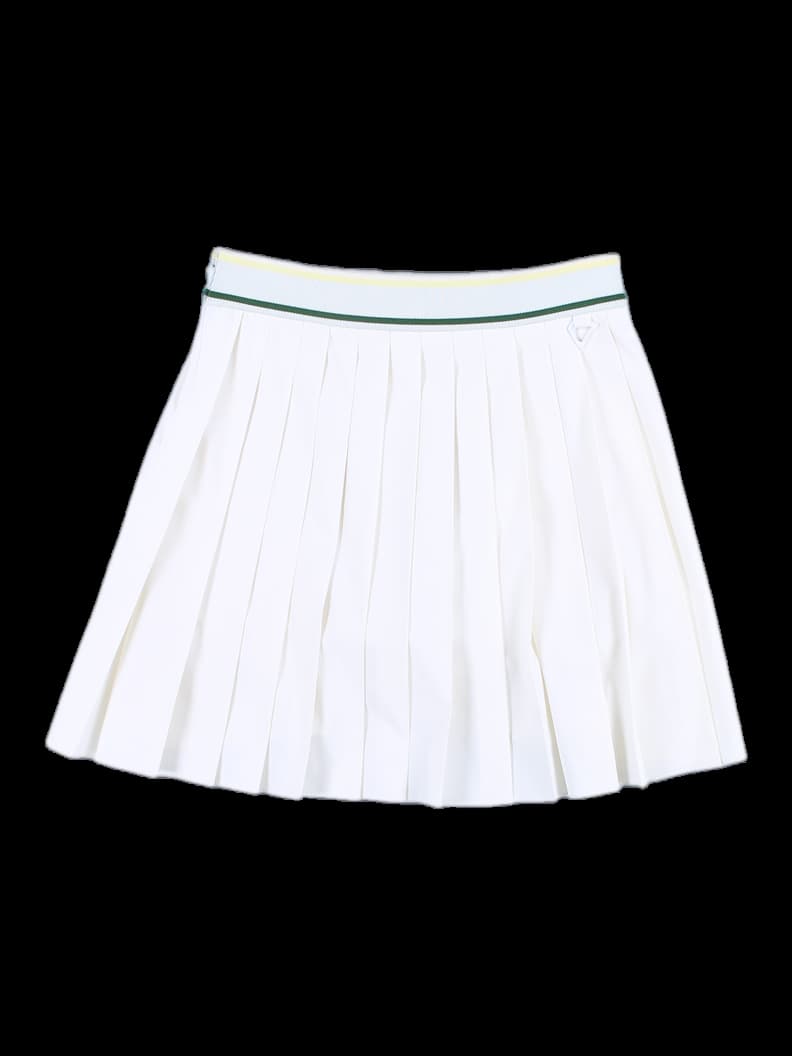 허리밴딩 포인트 랩 주름 스커트