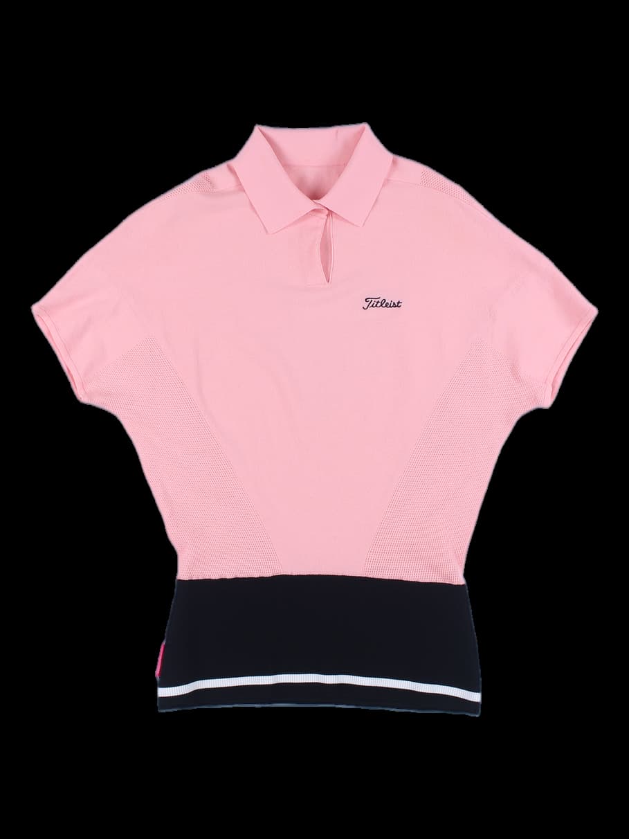 여성 반팔 카라티