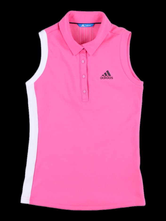 여성 민소매 카라 티