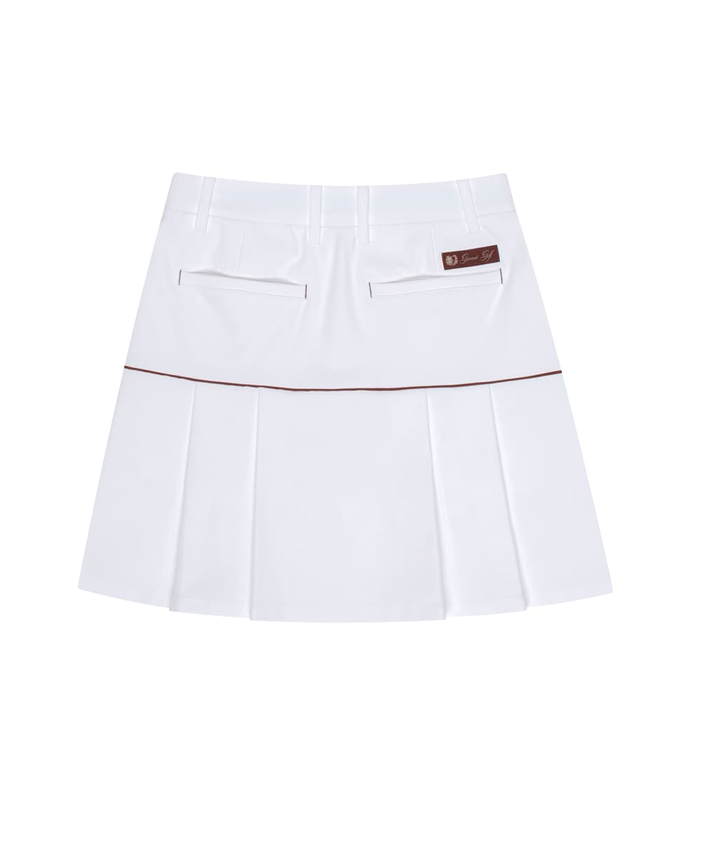 버튼 포인트 플리츠 큐롯(OFF WHITE)