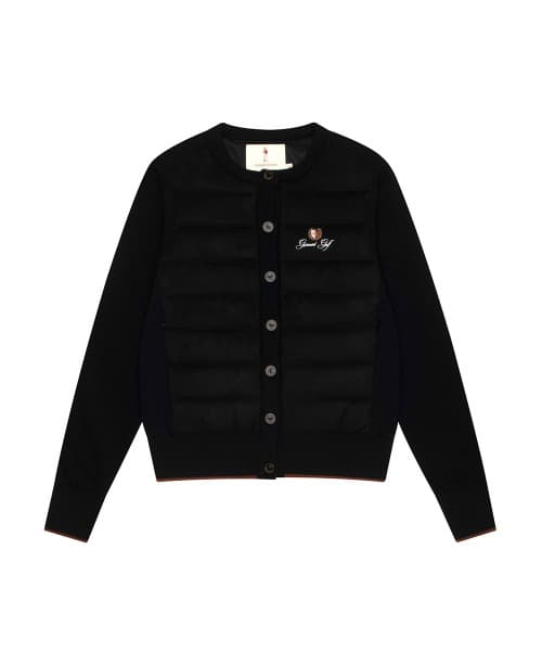 윈드브레이커 하이브리드 다운 자켓 우먼(BLACK)