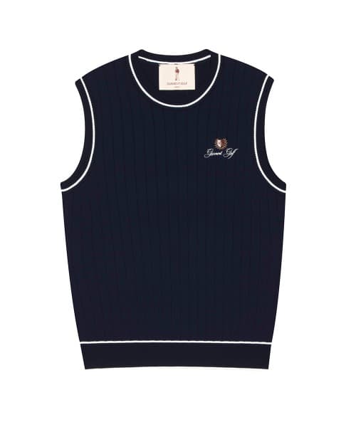 클래식 니트 베스트 우먼(NAVY)