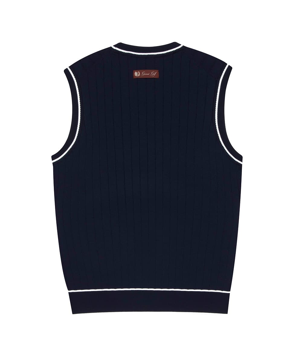 클래식 니트 베스트 우먼(NAVY)