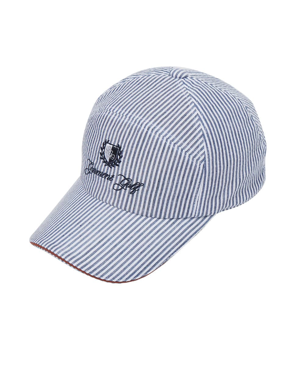 브리티쉬 앰블럼 시어서커 캡(DEEP BLUE)