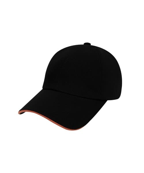솔리드 파이핑 볼캡(BLACK)