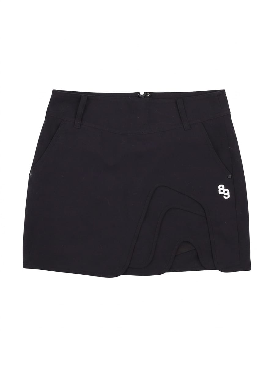 스트레치 언발 스커트