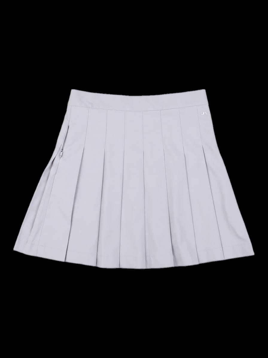 연그레이 플리츠 미니 스커트
