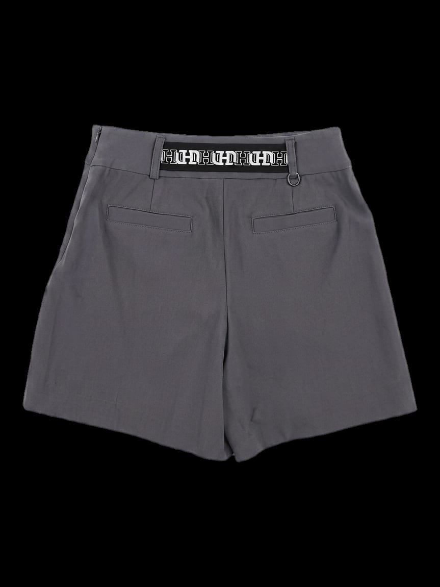 그레이 플리츠 큐롯 기모 팬츠