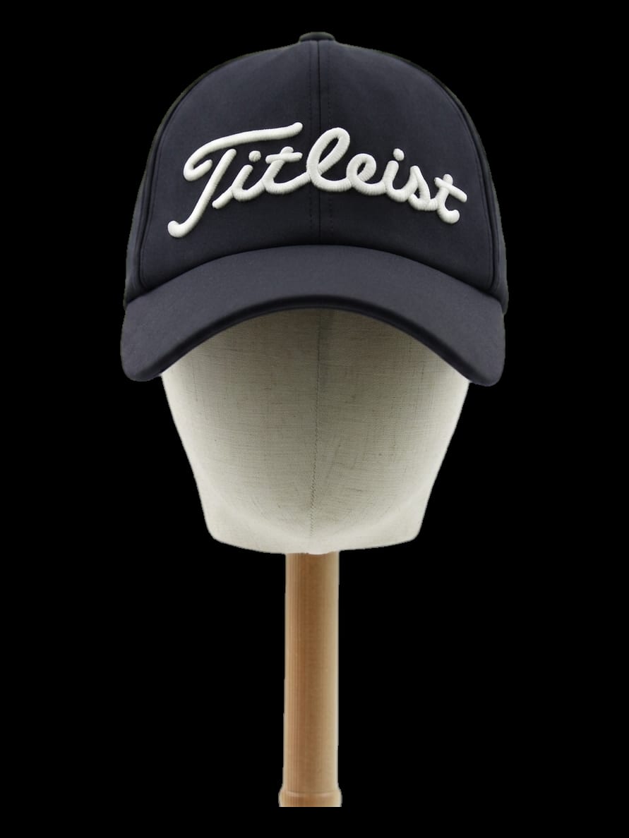 블랙 레터링 자수 볼캡