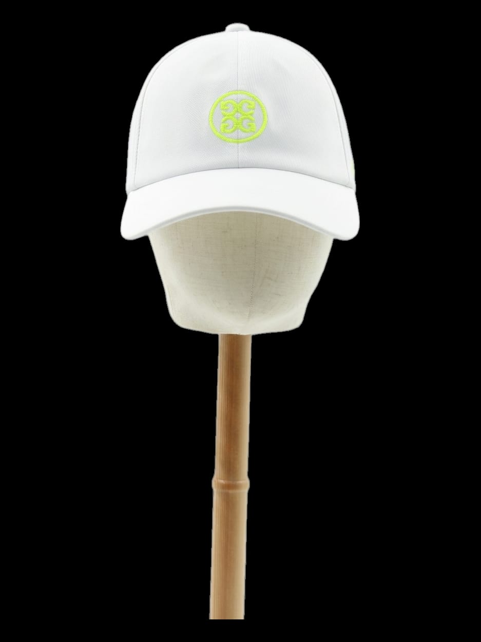 화이트 네온 로고 볼캡
