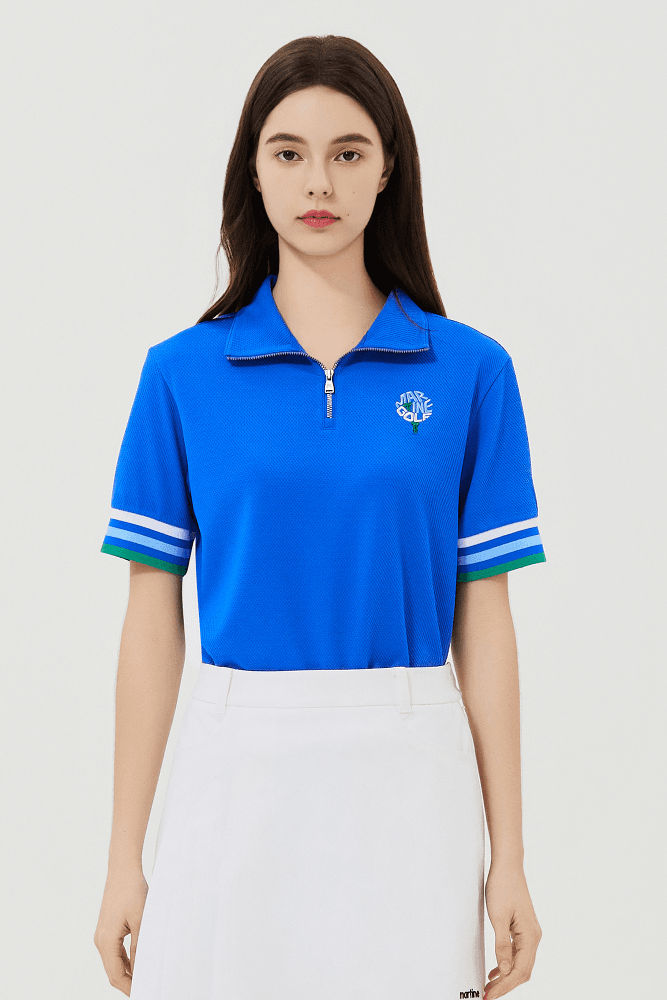 하프집업 티셔츠