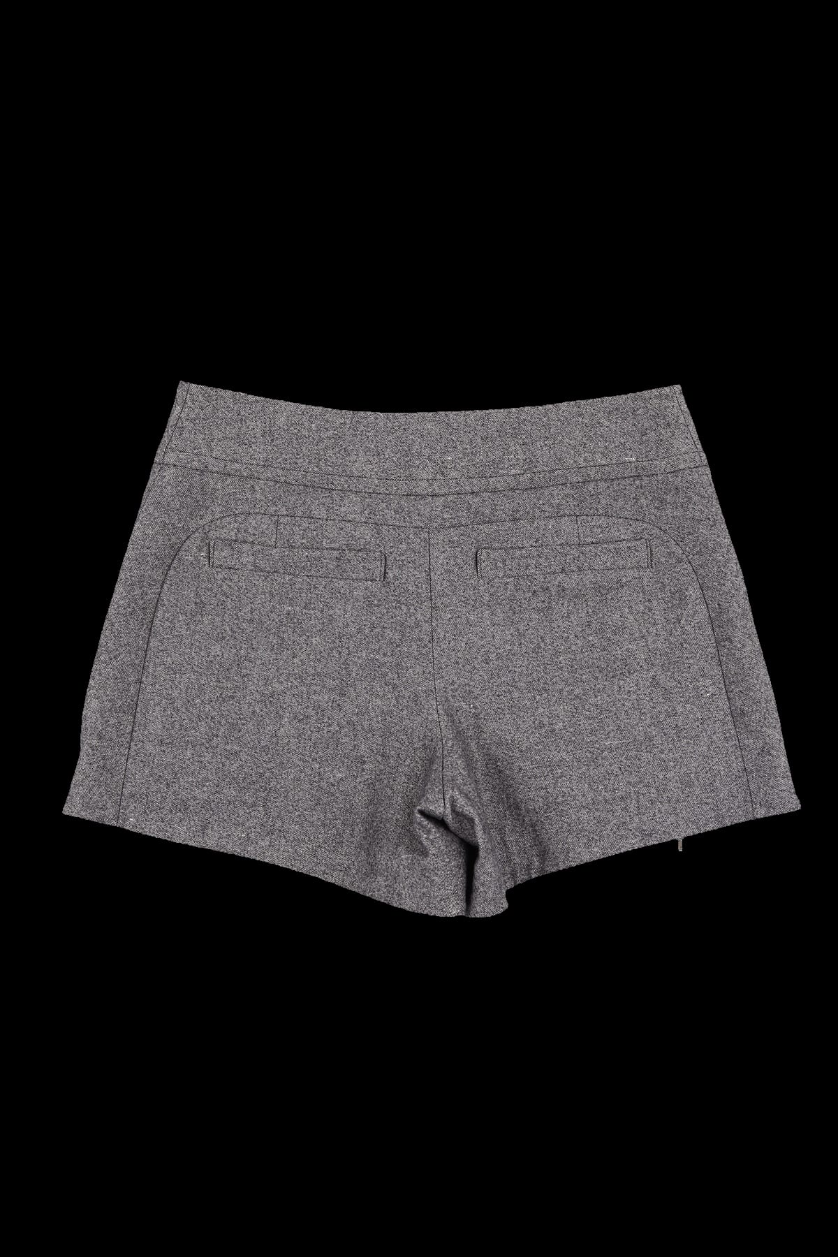 사이드 지퍼 절개 하프 팬츠