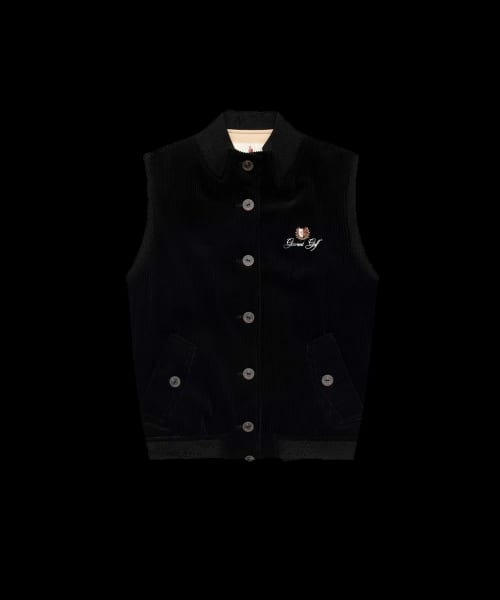 코듀로이 베스트 점퍼 우먼(BLACK)