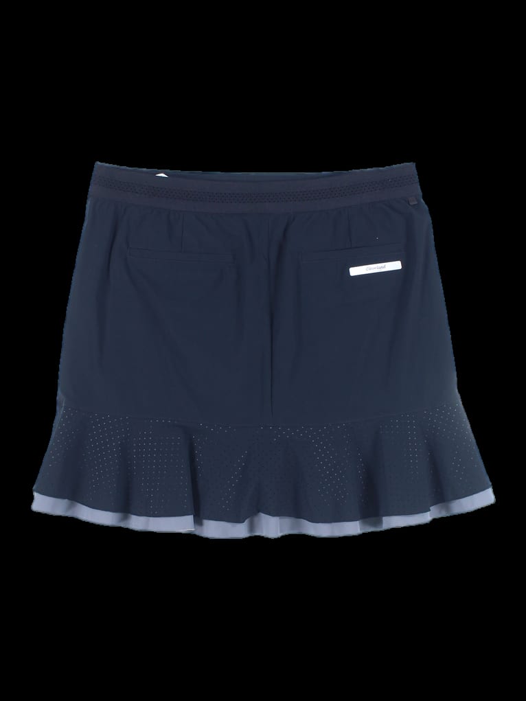 하단 스몰 도트 펀칭 미니 스커트