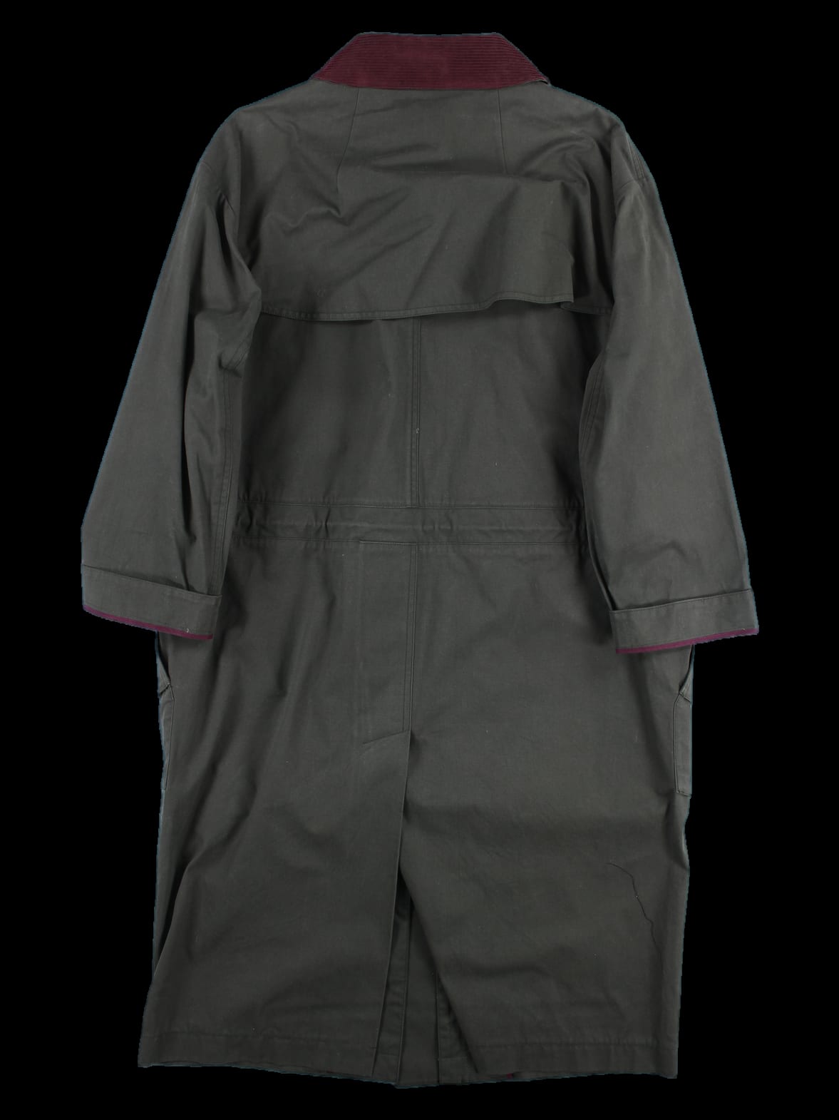코듀로이 카라 롱 자켓